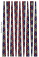 Small Oval Shaped Paper Beads Template Design #78