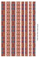Tube Shaped Paper Beads Template Design #79