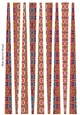 Small Oval Shaped Paper Beads Template Design #79