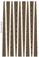 Small Oval Shaped Paper Beads Template Design #80