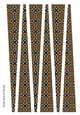 Large Oval Shaped Paper Beads Template Design #80