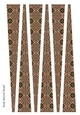 Large Barrel Shaped Paper Beads Template Design #81