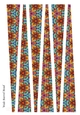 Large Barrel Shaped Paper Beads Template Design #82