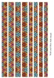 Mixed Tube Shaped Paper Beads Template Design #82