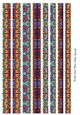 Mixed Tube Shape Paper Beads Template Design #83