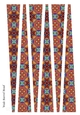 Large Barrel Paper Beads Template Design #84