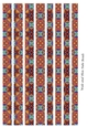 Mixed Tube Shaped Paper Beads Template Design #84