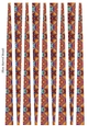 Small Oval Paper Beads Template Design #84