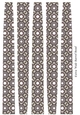 Extra Large Oval Paper Beads Template Design #85