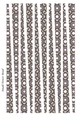 Small Tower Shaped Paper Beads Template Design #85