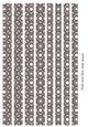 Mixed Tube Shaped Paper Beads Template Design #85
