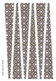 Large Barrel Paper Beads Template Design #85