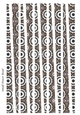 Small Tower Shaped Paper Beads Template Design #86