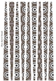 Small Oval Shaped Paper Beads Template Design #86