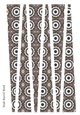 Large Oval Shaped Paper Beads Template Design #86