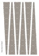 Large Oval Shaped Paper Beads Template Design #87