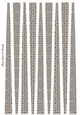 Small Oval Paper Beads Template Design #87