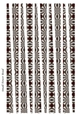 Small Tower Shaped Paper Beads Template Design #88