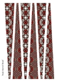 Large Oval Paper Beads Template Design #89