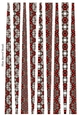 Small Oval Shaped Paper Beads Template Design #89