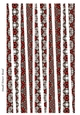 Small Tower Shaped Paper Beads Template Design #89