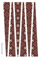 Large Oval Paper Beads Template Design #91