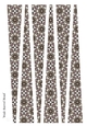 Large Oval Paper Beads Template Design #92