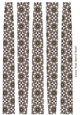 Extra Large Oval Paper Beads Template Design #92