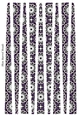 Small Oval Paper Beads Template Design #93