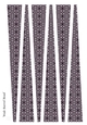 Large Oval Paper Beads Template Design #94