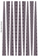 Small Oval Paper Beads Template Design #94