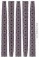 Extra Large Oval Paper Beads Template Design #94