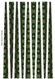 Small Oval Paper Beads Template Design #97
