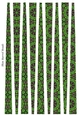 Small Oval Paper Beads Template Design #98