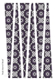 Large Oval Paper Beads Template Design #99