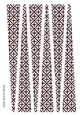 Large Oval Paper Beads Template Design #101
