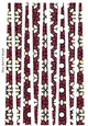 Small Oval Paper Beads Template Design #102