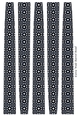 Extra Large Oval Paper Beads Template Design #103
