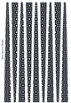 Small Oval Paper Beads Template Design #103