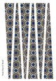 Large Oval Paper Beads Template Design #105