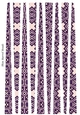 Small Oval Paper Beads Template Design #107