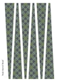 Large Oval Paper Beads Template Design #108