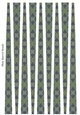 Small Oval Paper Beads Template Design #108