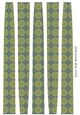 Extra Large Oval Paper Beads Template Design #109