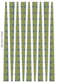 Small Oval Paper Beads Template Design #109