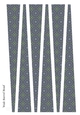 Large Oval Paper Beads Template Design #110