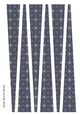 Large Oval Paper Beads Template Design #111