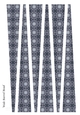 Large Oval Paper Beads Template Design #112