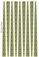 Small Oval Paper Beads Template Design #113