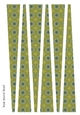 Large Oval Paper Beads Template Design #113